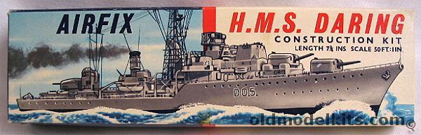 Airfix 1/600 HMS Daring Destroyer - Type Two Logo Issue, F35 plastic model kit